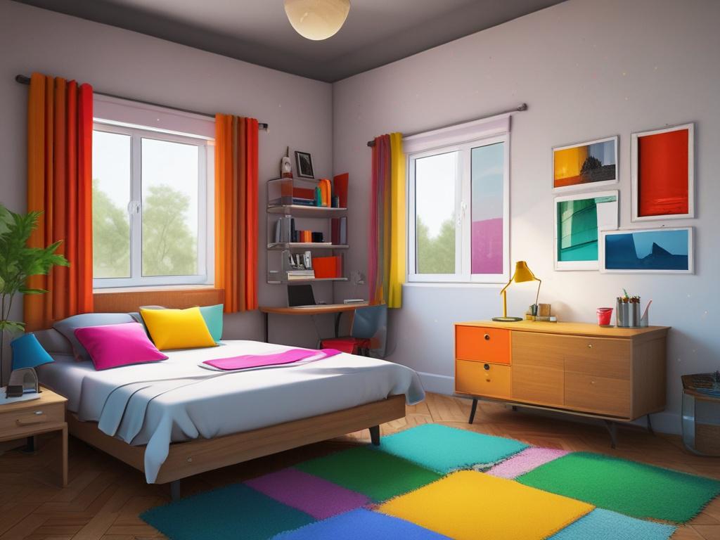 A realistic high resolution of a single room housing unit