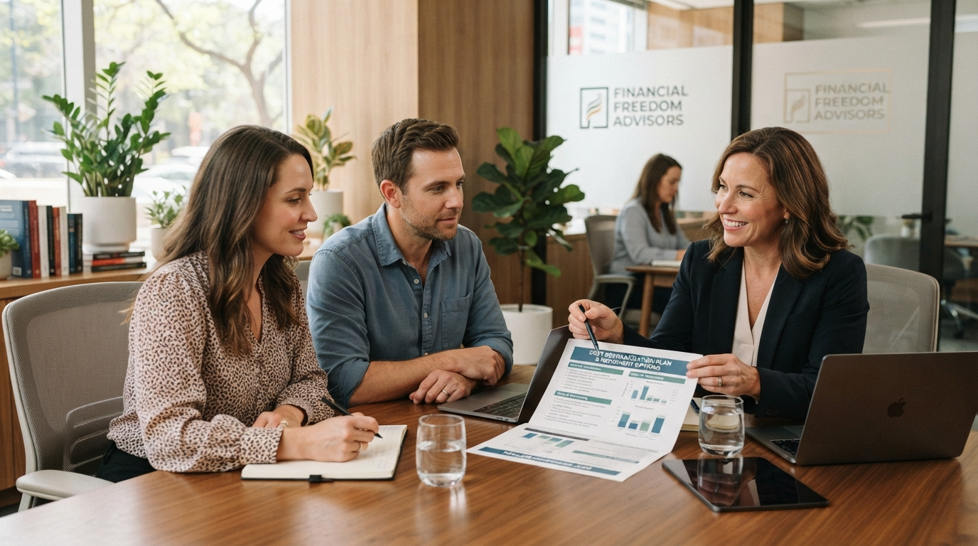Professional advisor discussing repayment plan