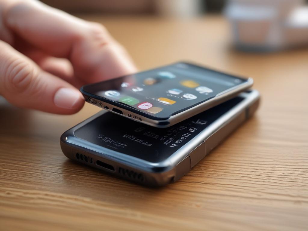 A close up shot of a smartphone displaying a secure