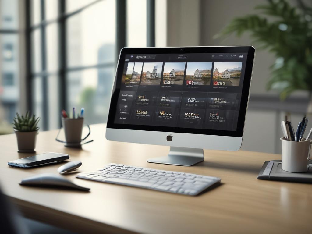 An elegant and modern dashboard interface displayed on a tablet,