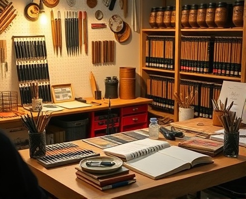 Custom Creations Studio workspace