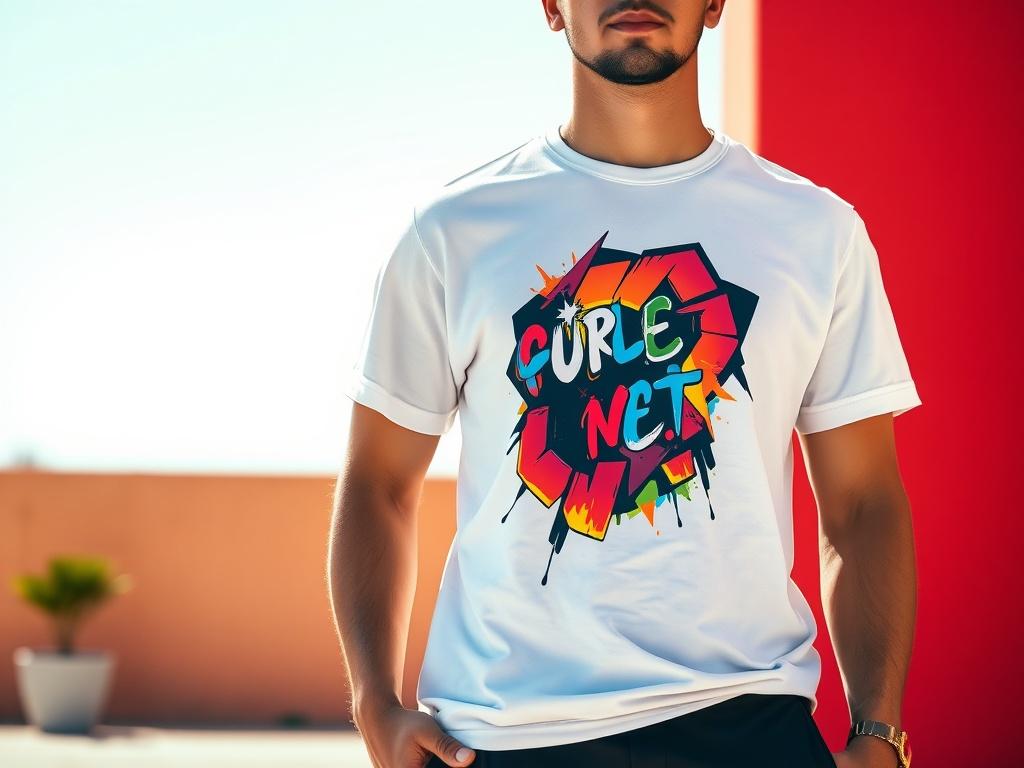 A realistic high resolution of a person wearing a custom