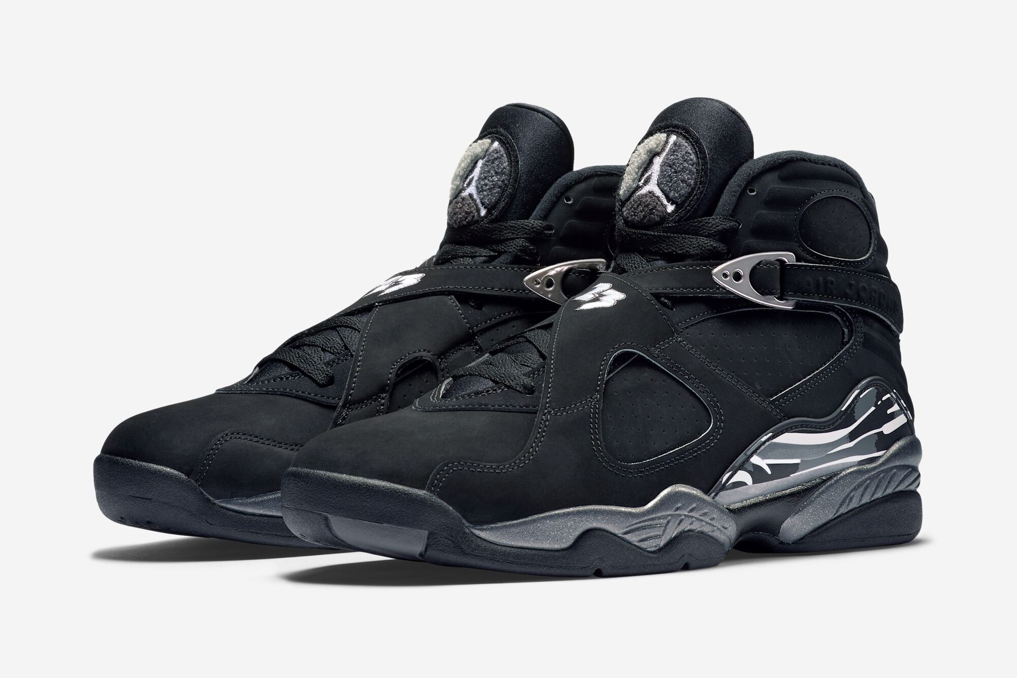 Air Jordan 8 Retro Chrome / Black / White – premium QC stock at SoleLow