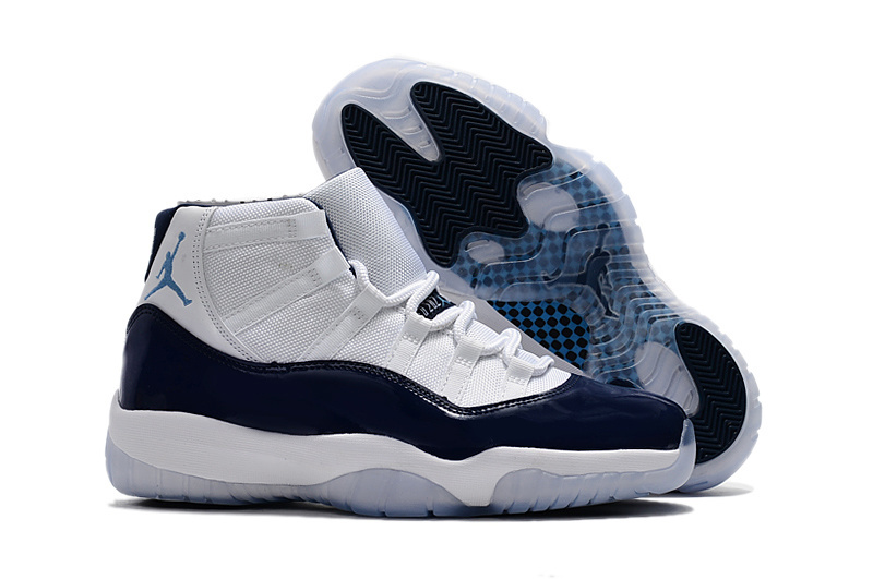 Air Jordan 11 Retro Win Like 82 378037-123 White Midnight Navy University Blue – premium QC stock at SoleLow