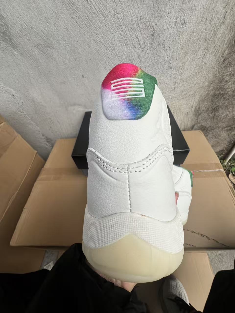 Air Jordan 11 285 Atlanta IO8959-133 back view – premium QC stock at SoleLow