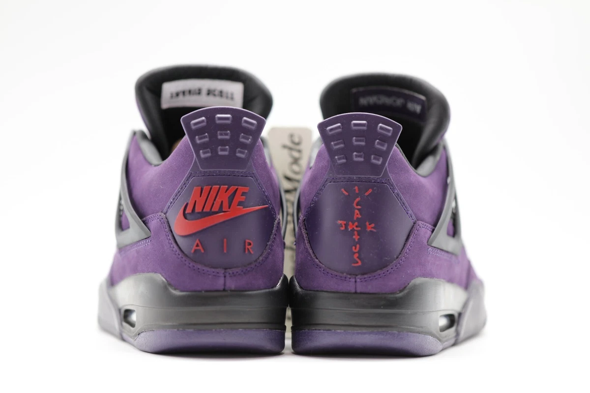 Travis Scott x Air Jordan 4 Purple Suede angle 2