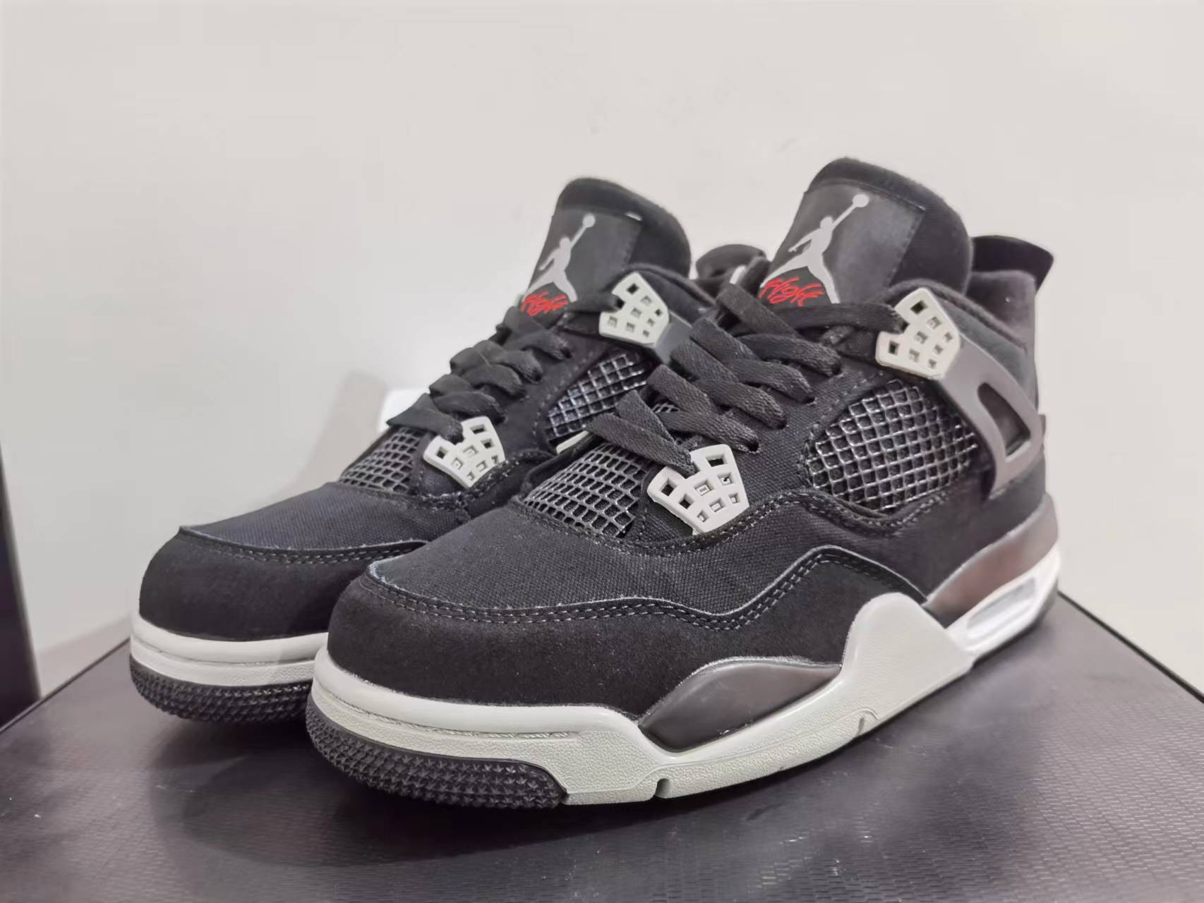 Air Jordan 4 Retro SE Black Canvas
