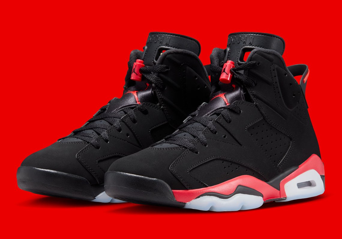 Jordan 6 Reverse Infrared premium QC stock sneaker available at SoleLow