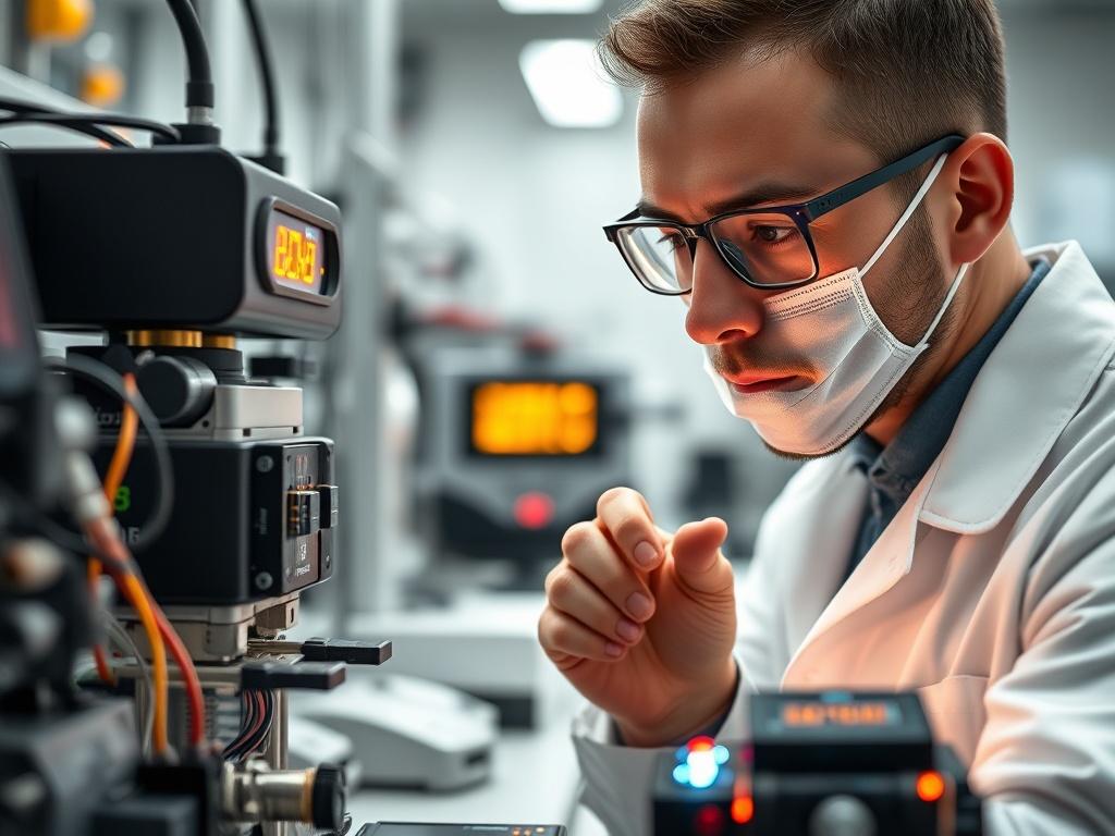 A high resolution image of a researcher working on a
