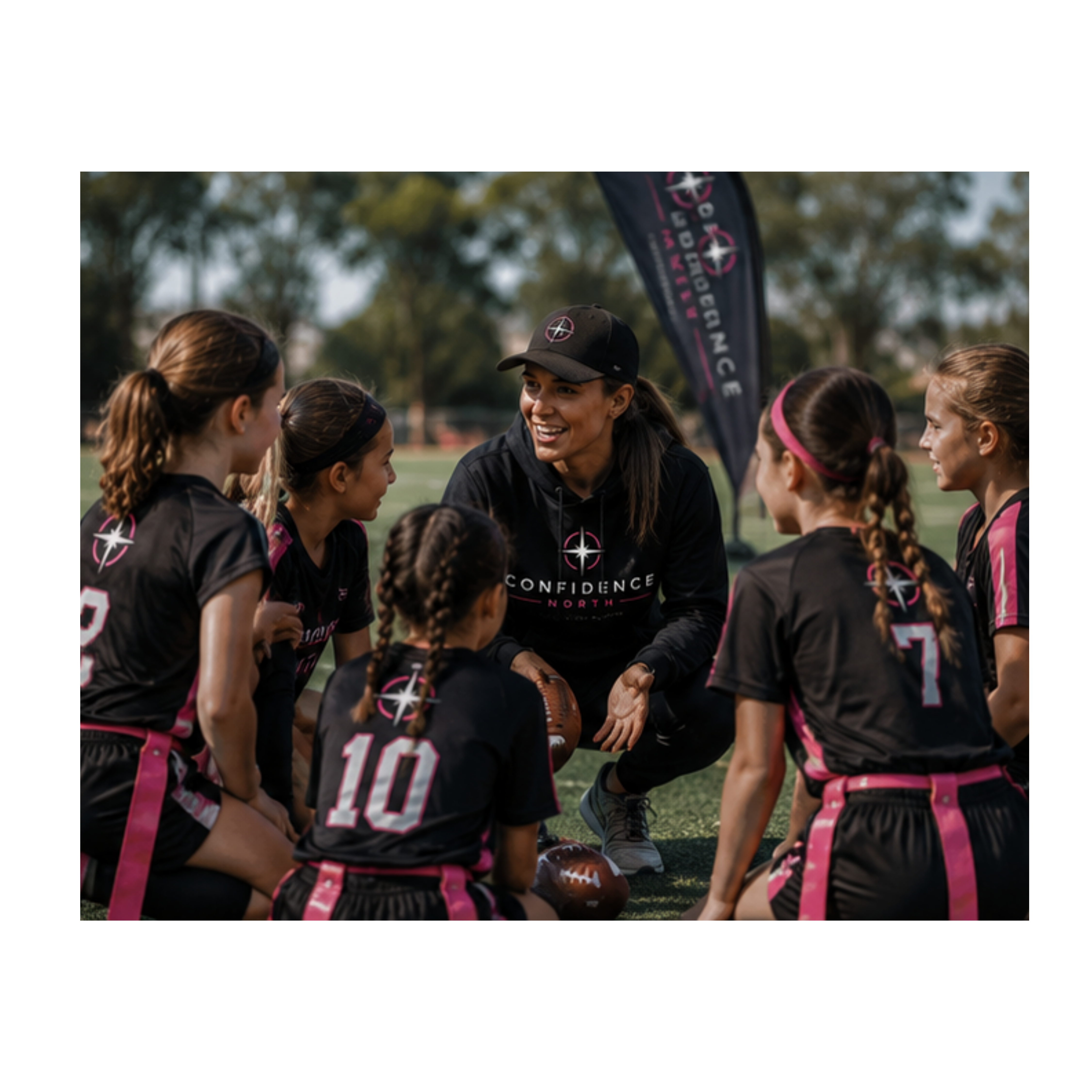 Tanya Booke coaching kids