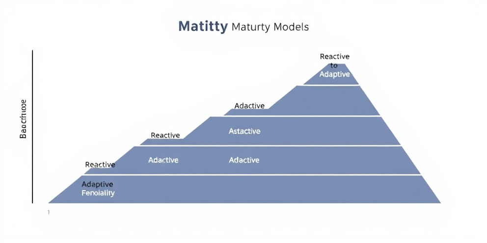 Maturity model progression from Reactive to Adaptive
