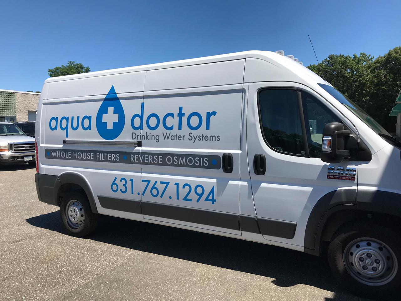 Aqua Doctor Water Filtration and Water Purification Company van