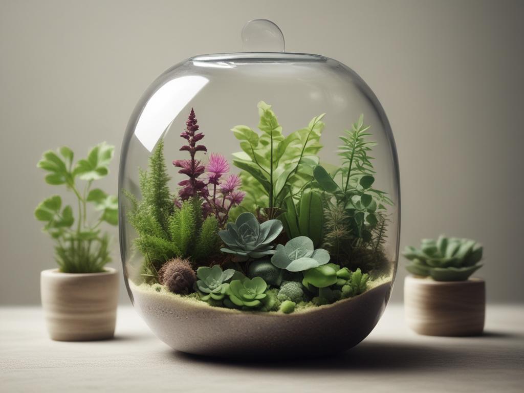 terrarium, plants, glass, indoor garden, eco-friendly, design