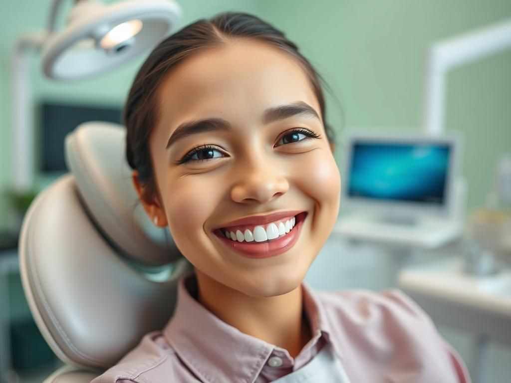 A close up of a smiling patient showcasing beautifully whitened