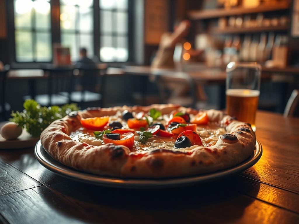 A cozy, warm lit image featuring a beautifully plated wood