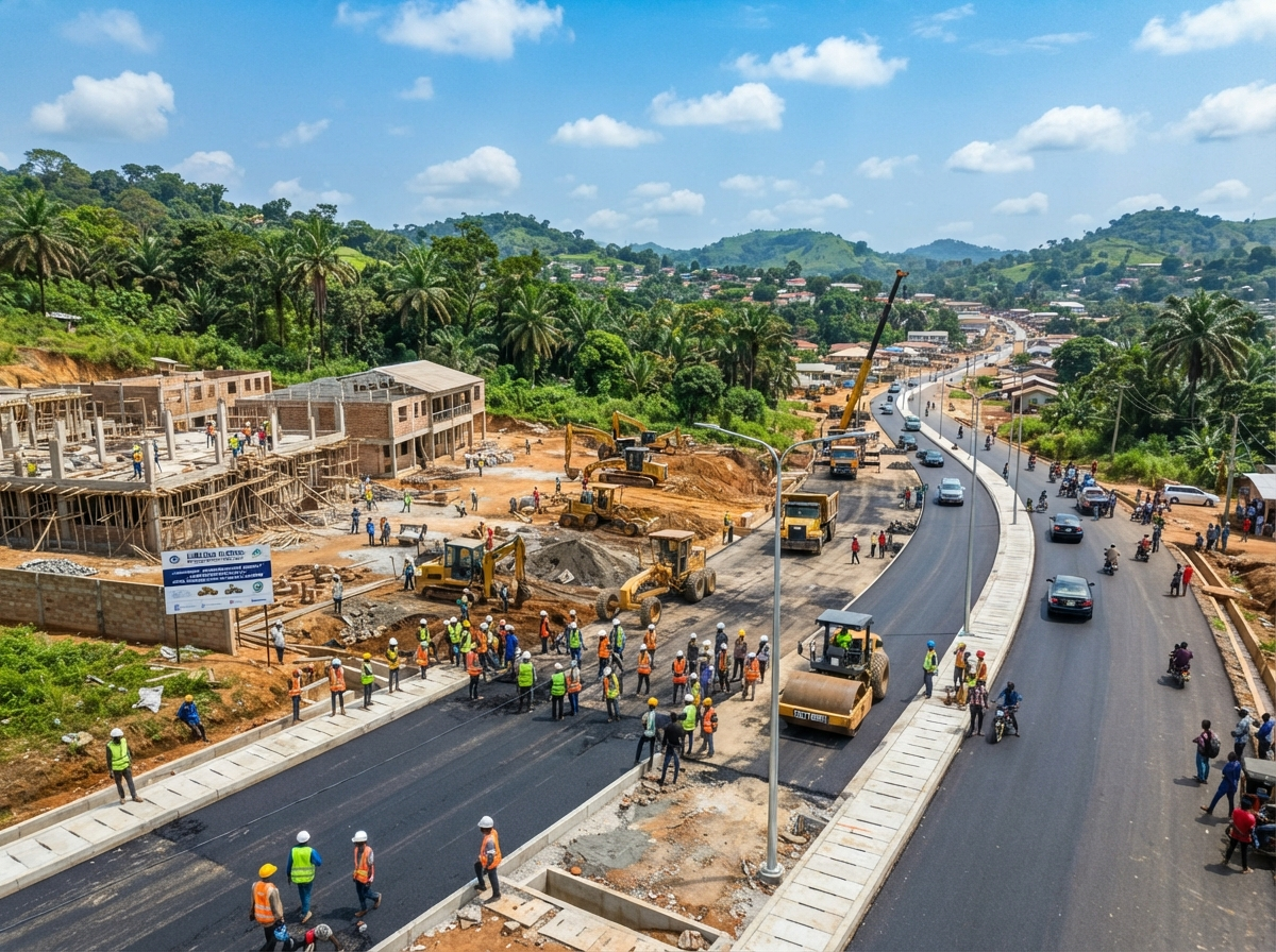 Infrastructure and community development projects in Liberia