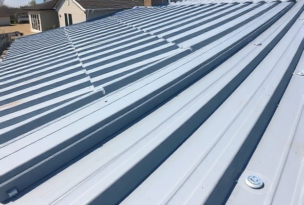 Metal roofing installation detail