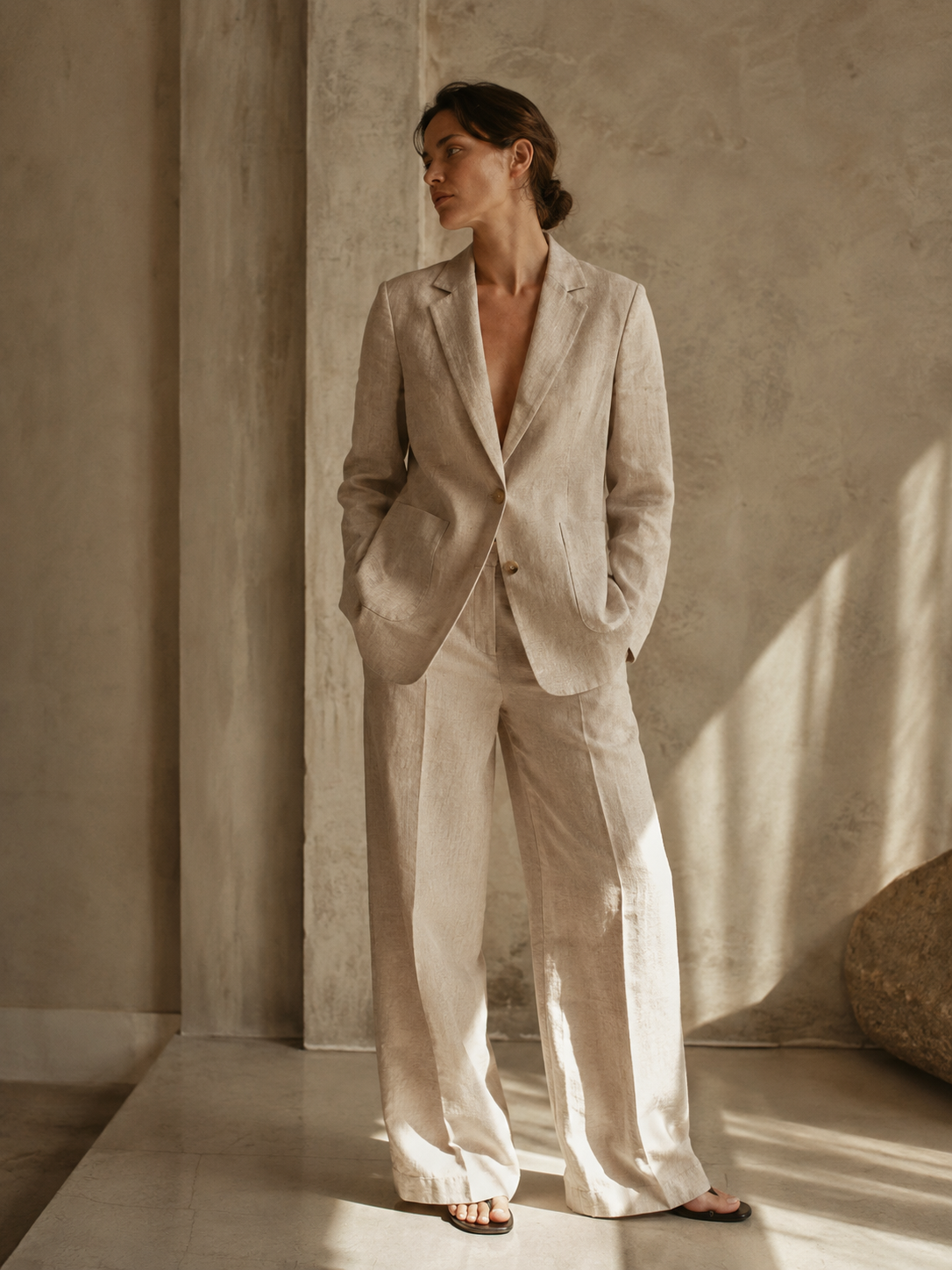 Tailored Linen Blazer