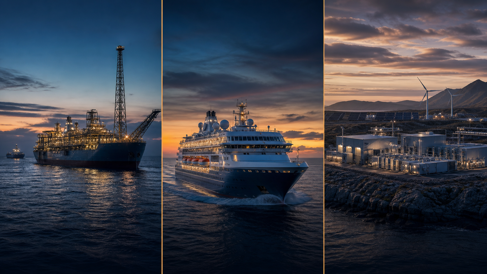 Offshore production, complex maritime assets and remote energy infrastructure