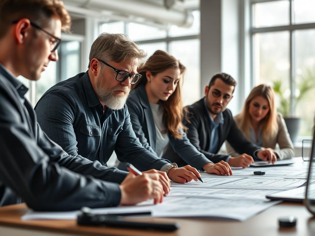A focused, high resolution close up shot of an engineering