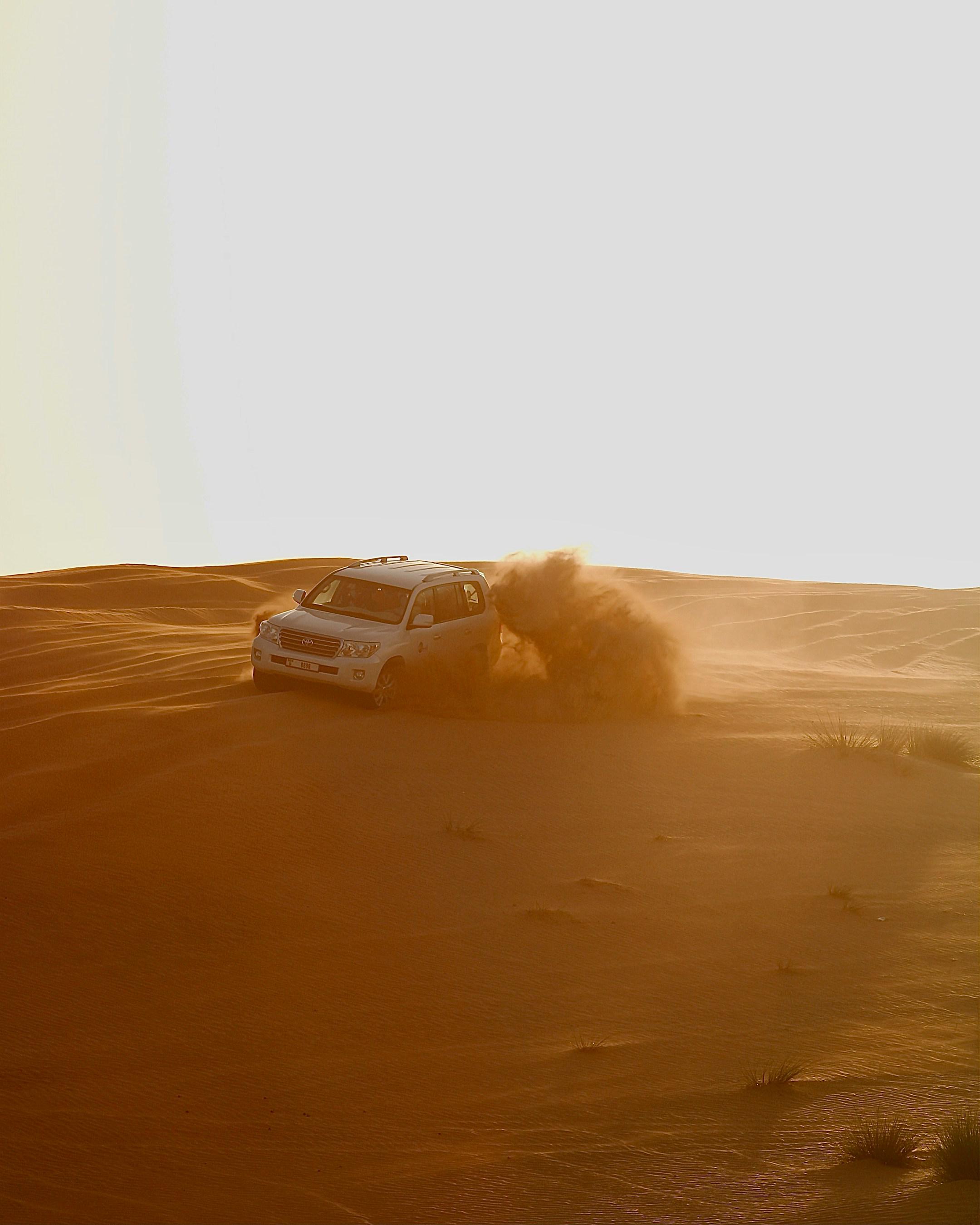Toyota slipping in Dubai’s desert sand
