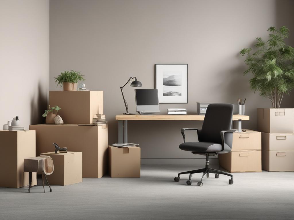 commercial moving, business relocation, office furniture, logistics, efficiency