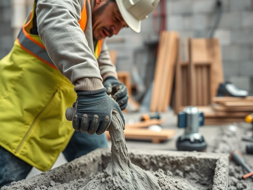 A hyper realistic close up shot of a construction site,