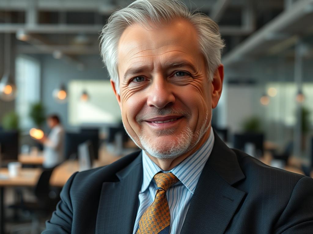 A hyper realistic close up shot of a confident veteran