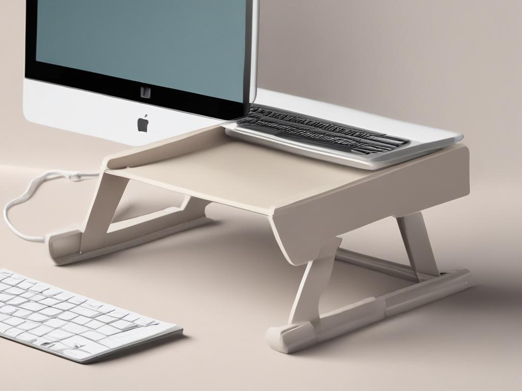laptop stand, adjustable height, ergonomic design, portable