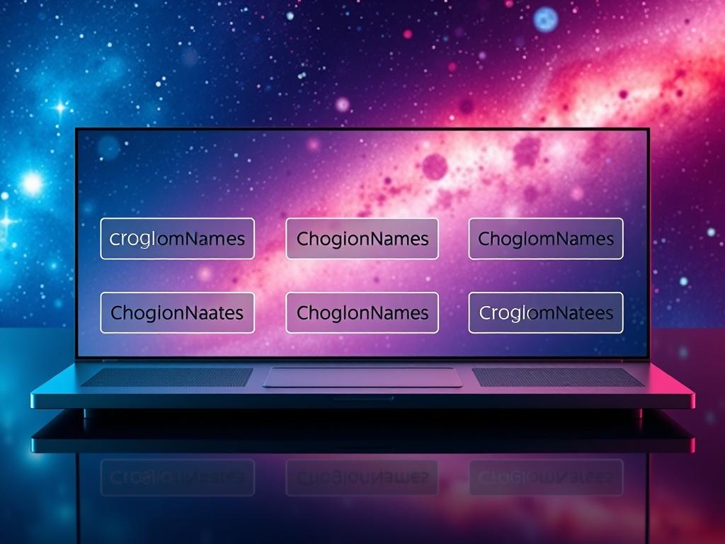 An elegant display of premium domain names showcased on a