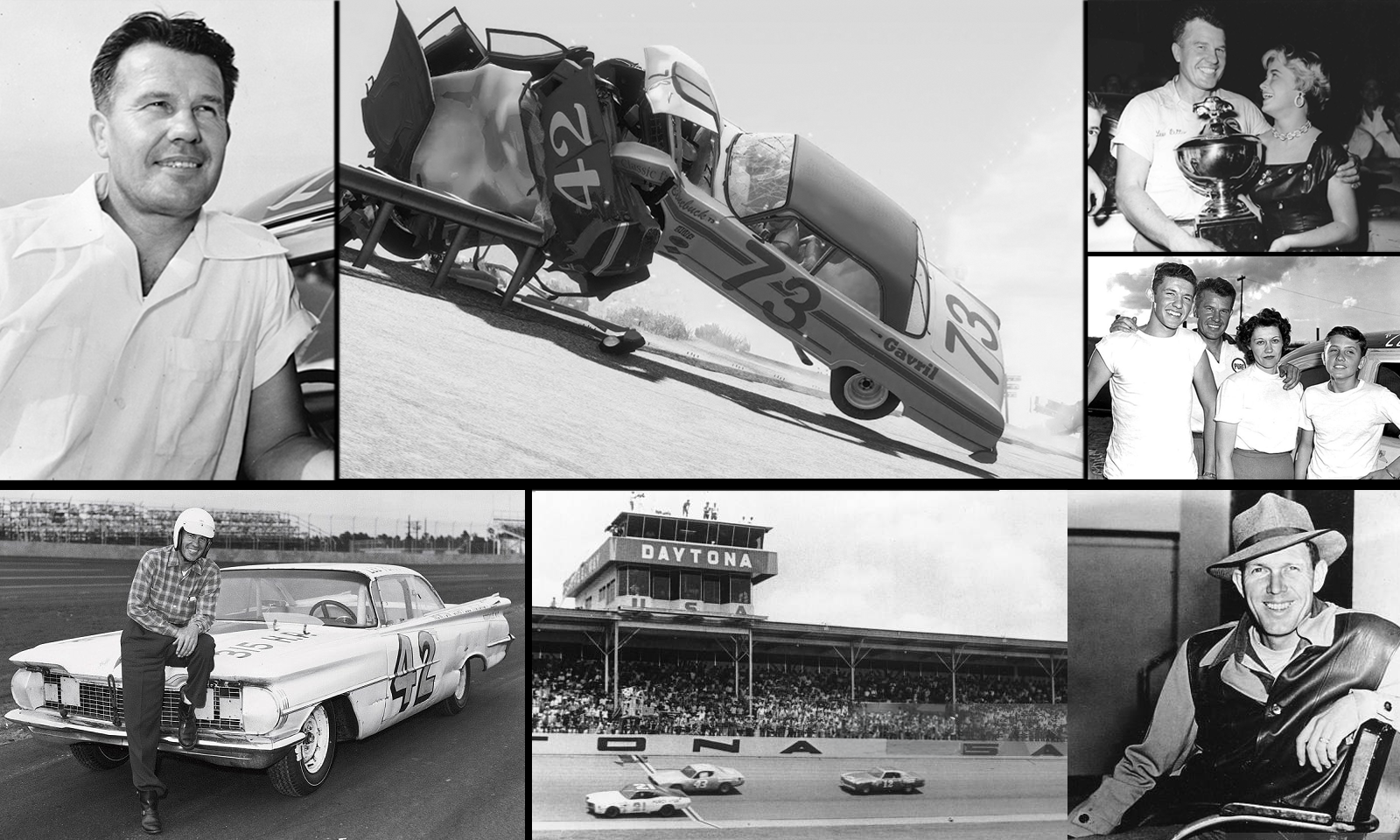 The Pioneers of Racing and NASCAR - Lee and Daytona Collage