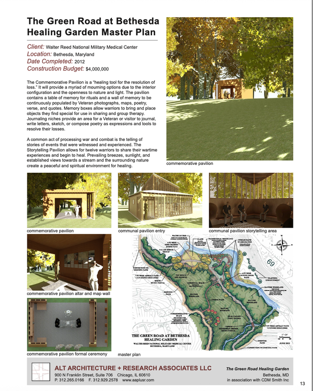 Epidaurus project and Green Road project at Walter Reed National ...