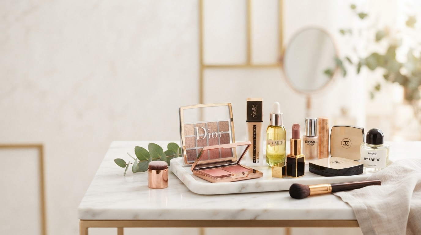 Premium cosmetics and beauty products