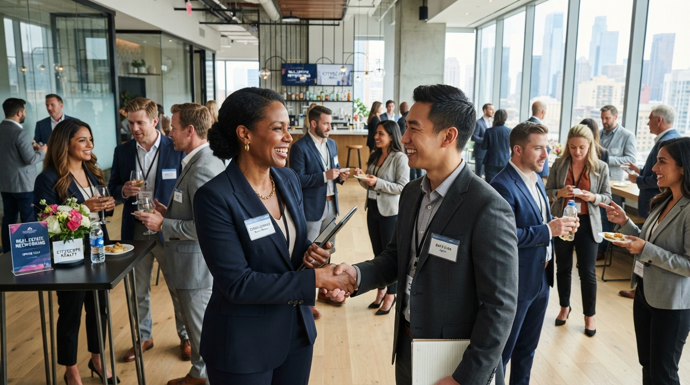Professional real estate agents networking