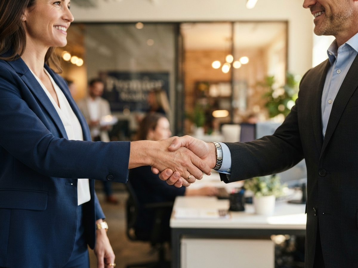 Professional handshake