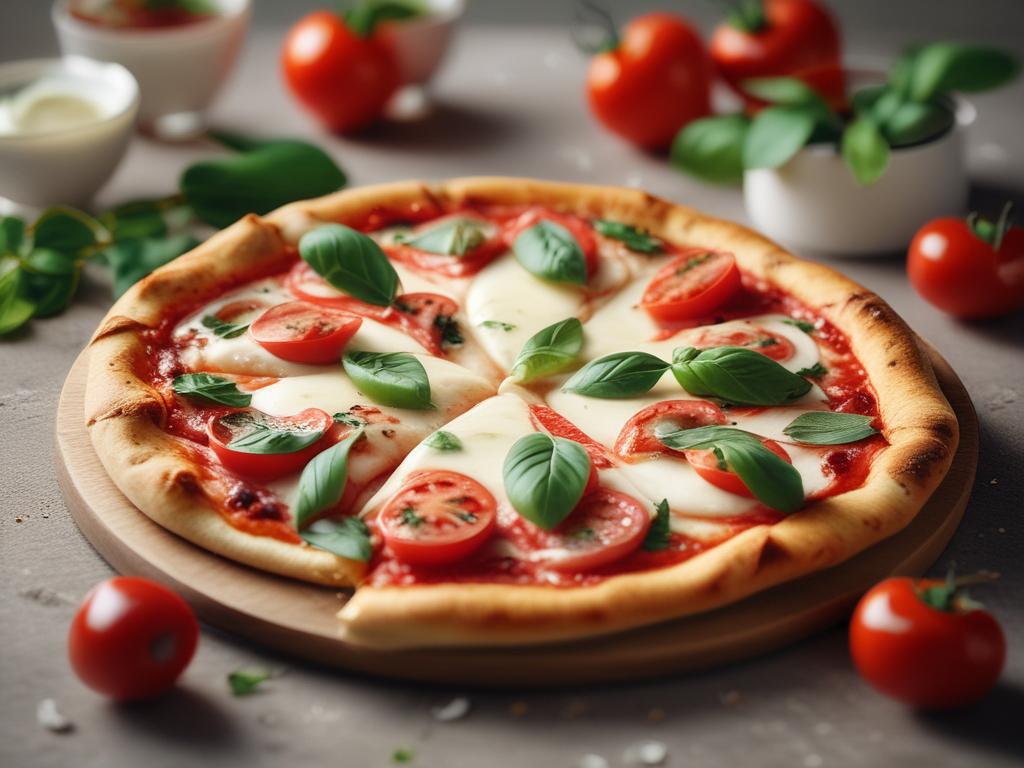 margherita pizza, Italian cuisine, fresh mozzarella