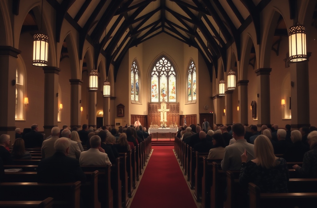 Worship service at Church of the Holy Communion