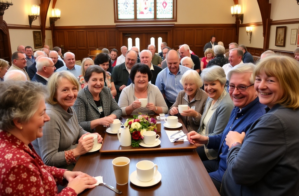 Community fellowship at Church of the Holy Communion