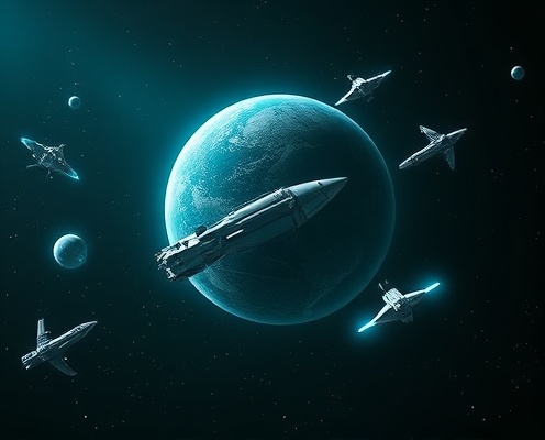 Orbital space stations and spacecraft