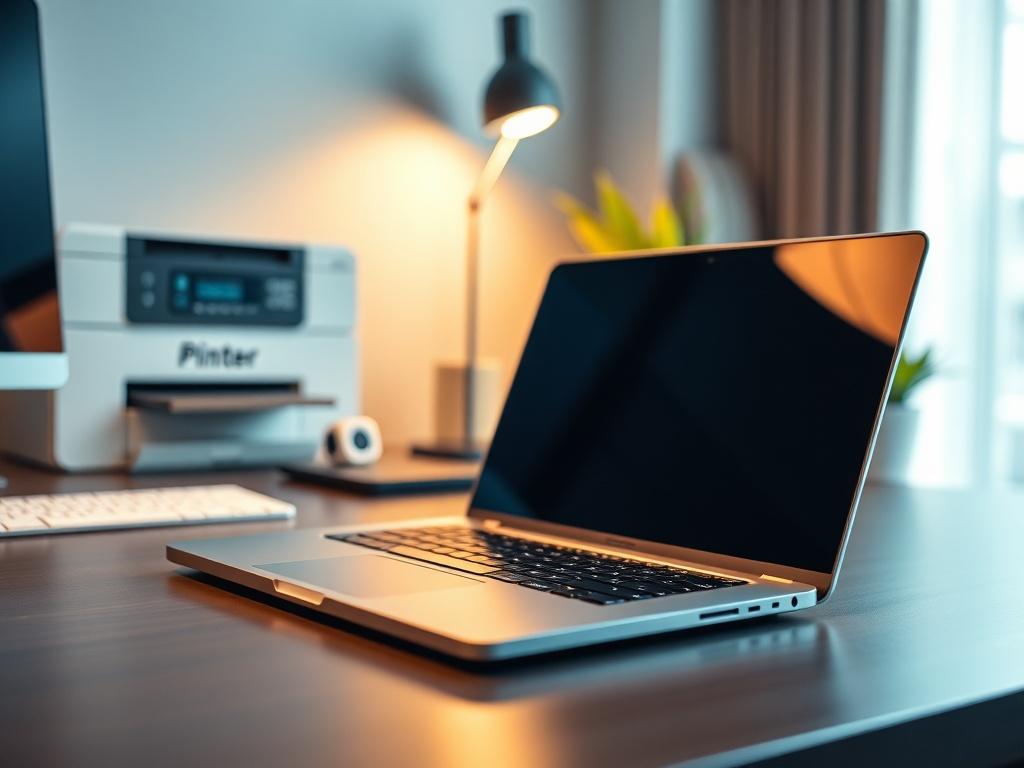 A hyper realistic close up shot of a modern laptop