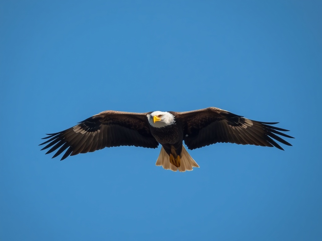 Majestic eagle in flight symbolizing SOAR program