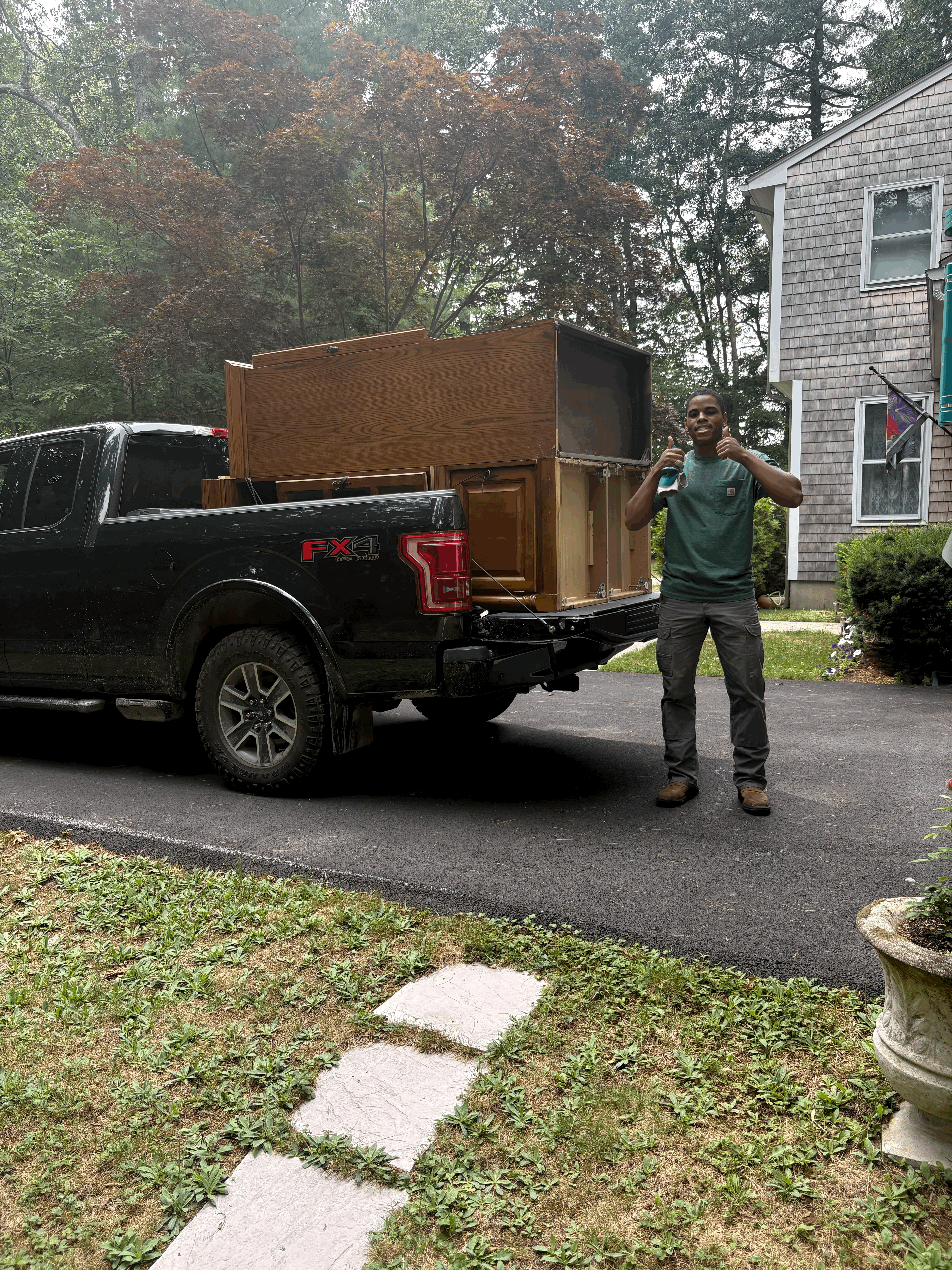 Completed junk removal project