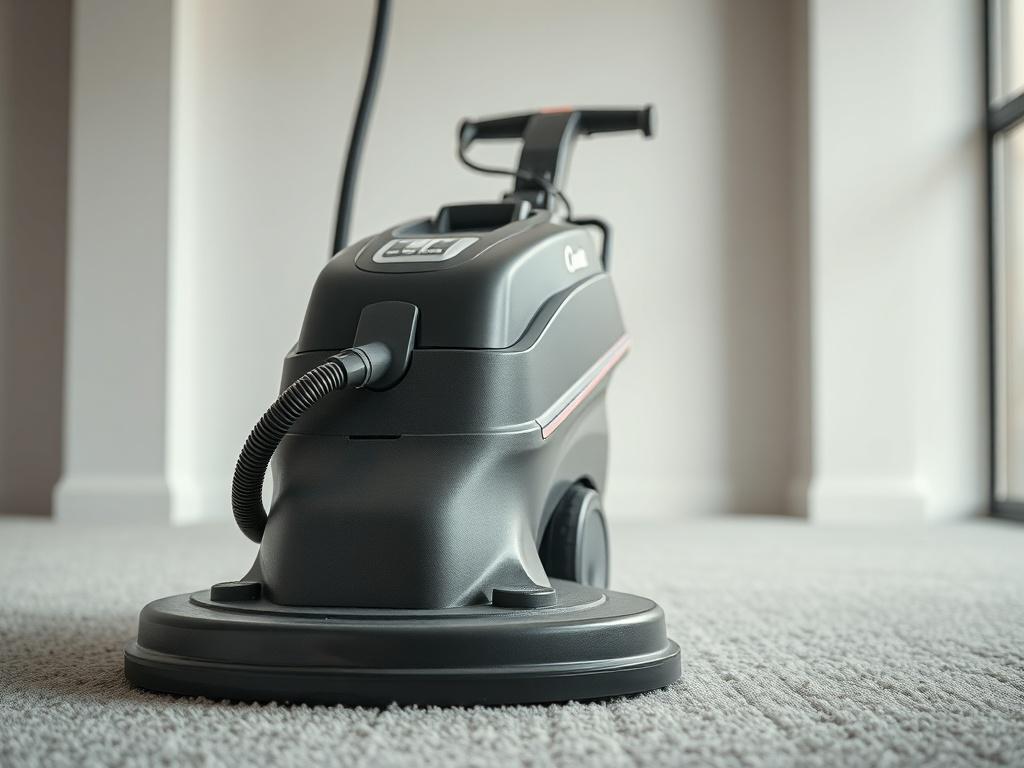 An image of a professional carpet cleaning machine in a