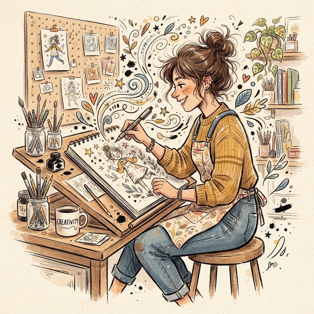 Illustrator sketching