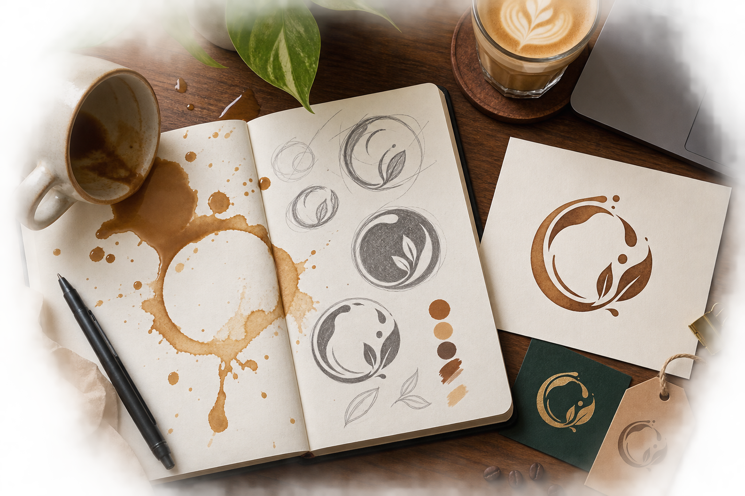 How a coffee stain became a logo