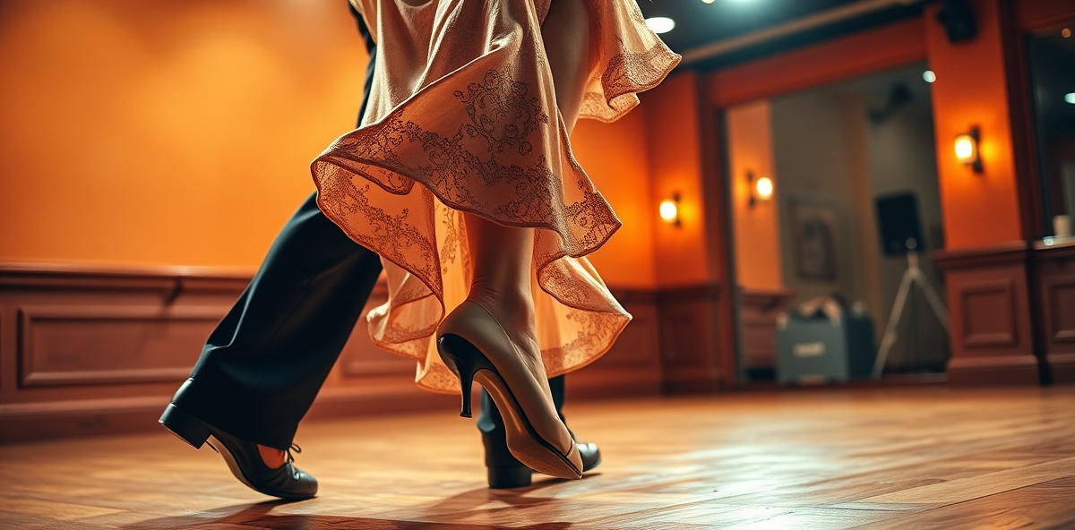 Expressive Latin dance performance showing passion and movement