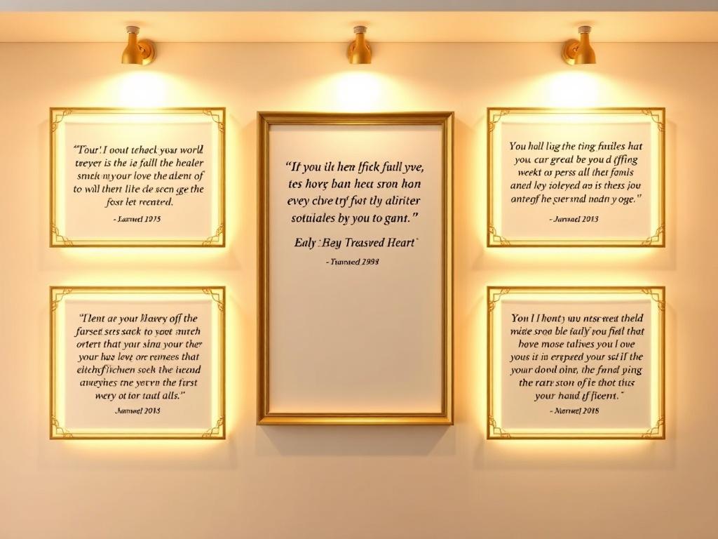 A beautiful display of heartfelt testimonials from families and residents,