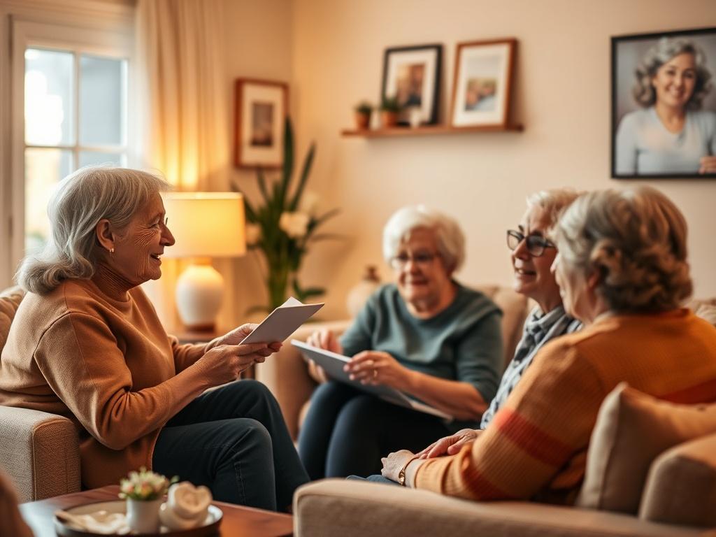 A caring staff member discussing a personalized support plan with