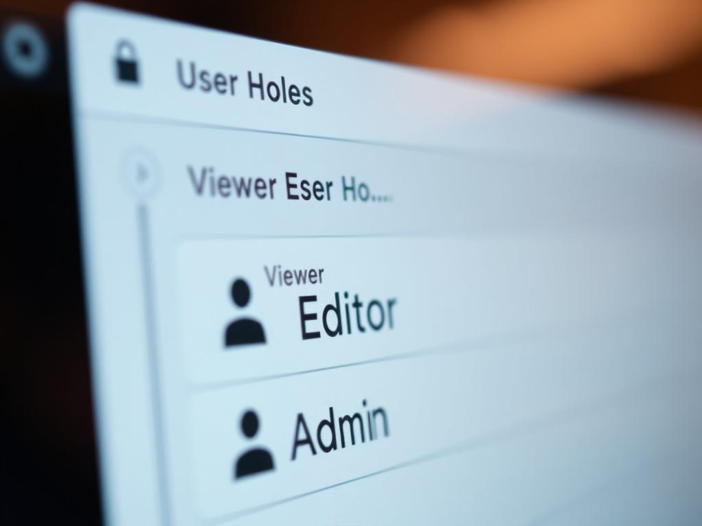 A close up shot of a user access control interface