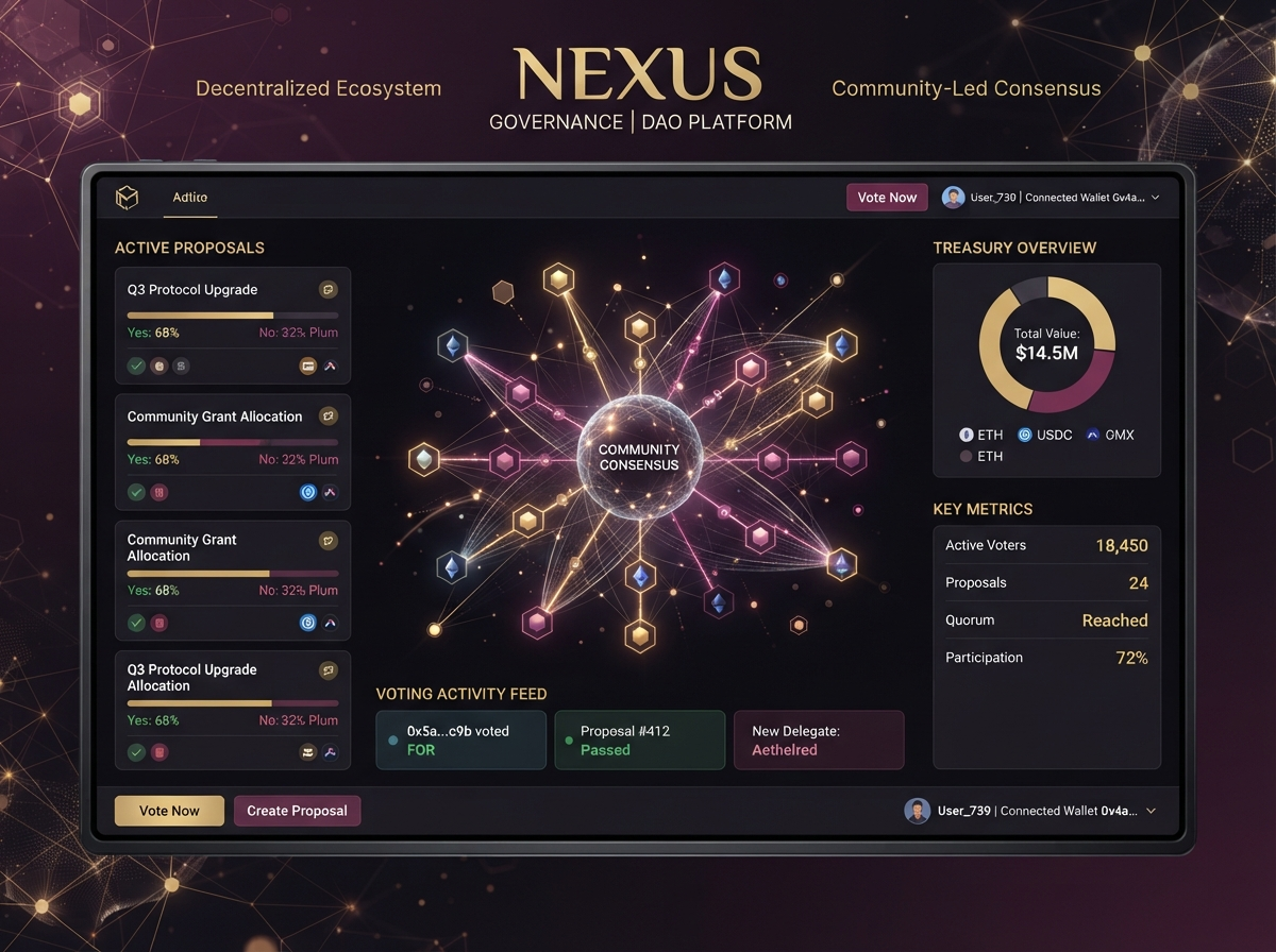 Decentralized governance platform